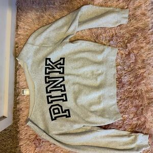Victoria’s Secret- PINK off the shoulder sweatshirt